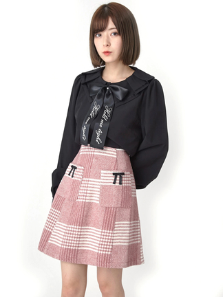 チェック台形スカート - Ank Rouge(アンクルージュ)のスカート