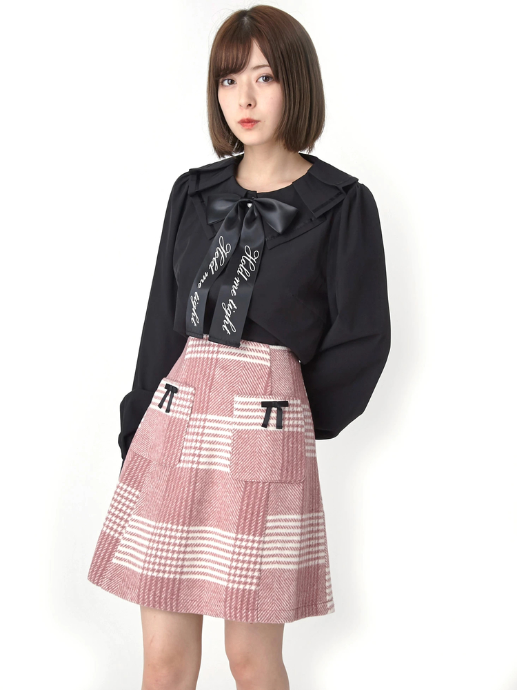 チェック台形スカート - Ank Rouge(アンクルージュ)のスカート