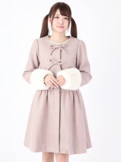 3つリボンギャザーコート - Ank Rouge(アンクルージュ)のコート  