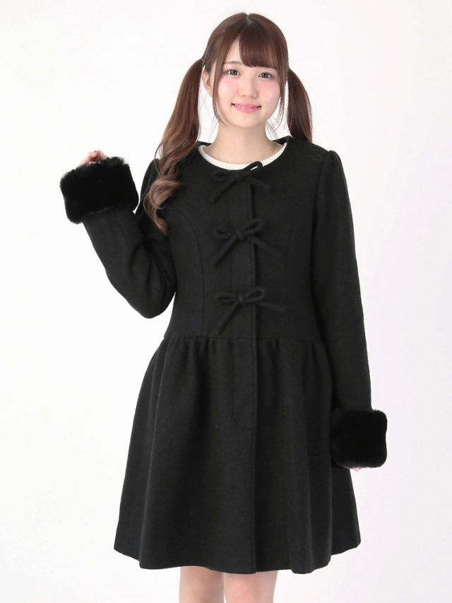 3つリボンギャザーコート - Ank Rouge(アンクルージュ)のコート  