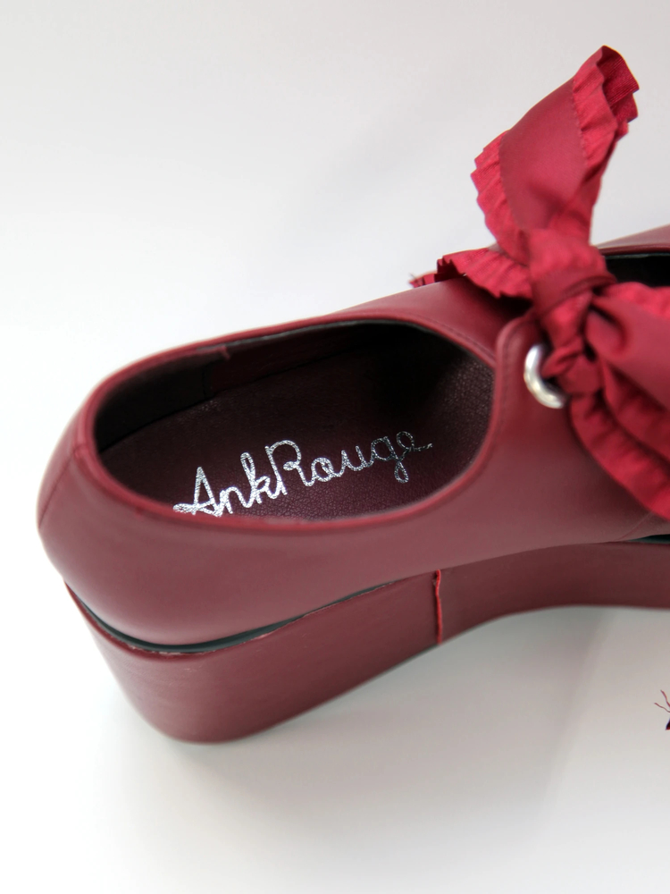 【新品・未使用】Ank Rouge/アンクルージュ クラウンリボンシューズ 厚底 クラウンリボンシューズ - Ank Rouge(アンクルージュ)のパンプス