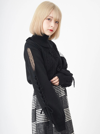 肩あきニット - Ank Rouge(アンクルージュ)のニット｜ファッション通販