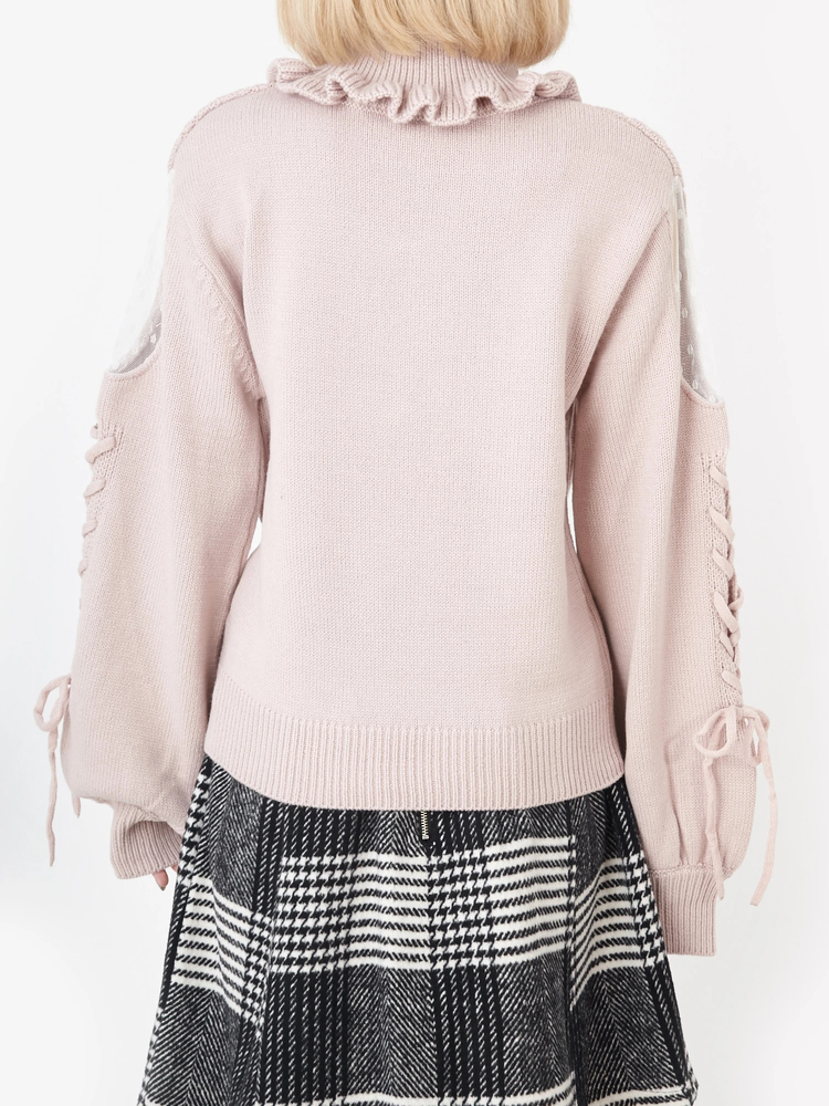 未使用タグ付き‼️HLT Boucle Knit Cap ecru ラップ風ハイネックニットコート - グレー | ZARA Japan / 日本