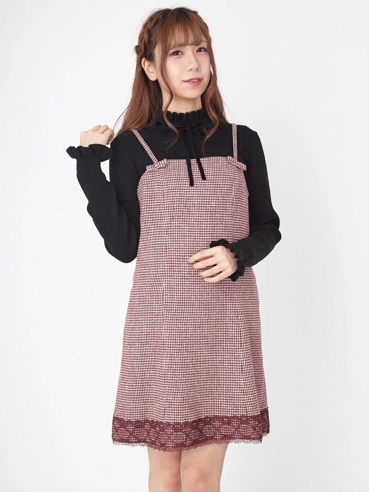 BACKスピンドルAラインジャンパースカート - Ank Rouge(アンクルージュ