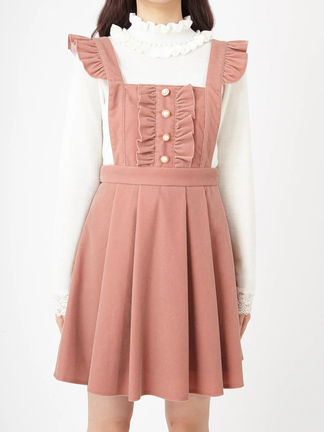 【新品】The shop Amel ケープ付きワンピース ✧アンタイトル ロペ ベロアサロペットワンピース - Ank Rouge(アンクルージュ)の