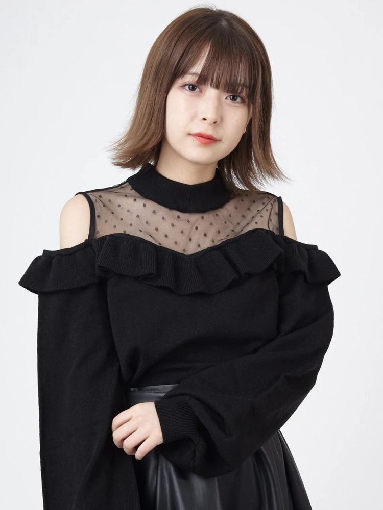 Ank Rouge ロゴ刺繍ニットトップス ロゴ刺しゅうニットTOPS - Ank Rouge(アンクルージュ)のニット