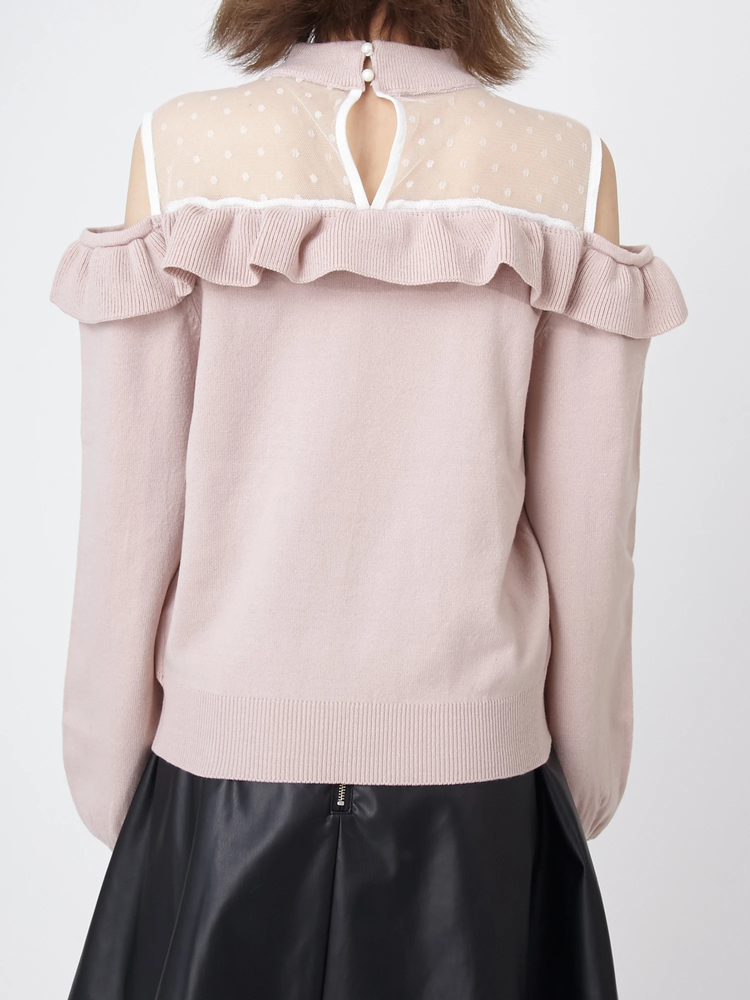 肩あきニット - Ank Rouge(アンクルージュ)のニット