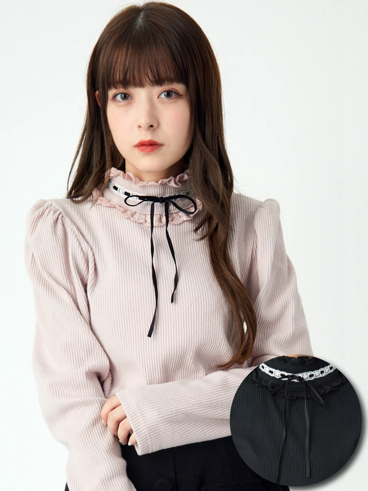 リボンテレコTOPS - Ank Rouge(アンクルージュ)のTシャツ