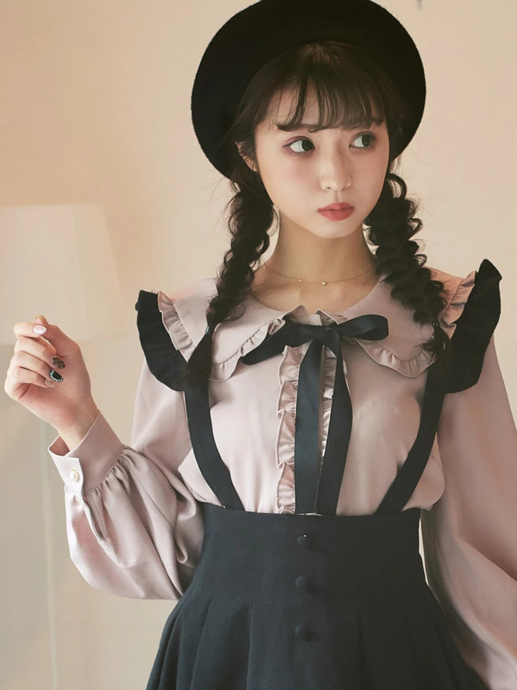 Bigカラーリボンタイブラウス - Ank Rouge(アンクルージュ)のシャツ