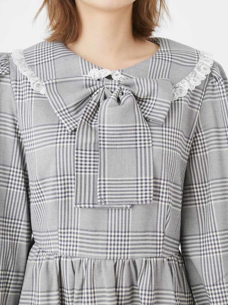 la boutique uncinq チェック ワンピース アンサンク uncinq | アンサンク Tropical Pleats Dress
