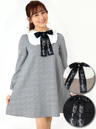 アンミヌ◯ビッグリボンワンピース◯ブラック バックオープンリボンワンピース｜JENNE(ジェンヌ)公式通販：パリ