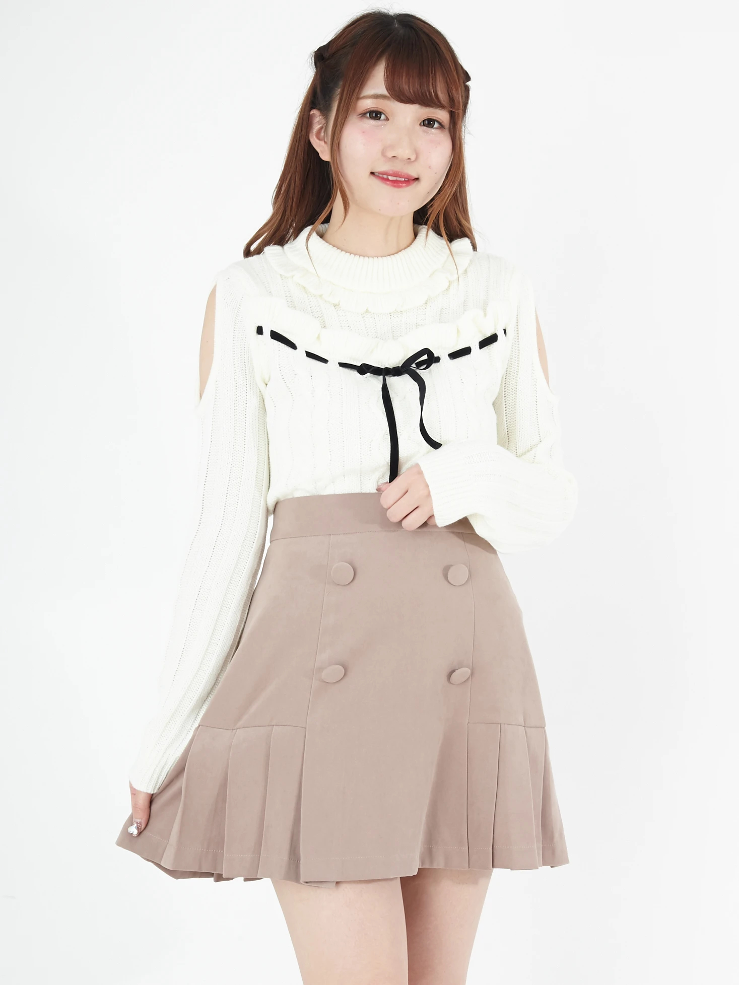 裾プリーツスカート - Ank Rouge(アンクルージュ)のスカート 