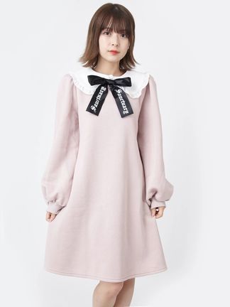 アンクルージュ ド一リ一リボンカットワンピース(ピンク) プリントリボンカットワンピース - Ank Rouge(アンクルージュ)の