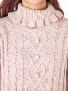 ハートケーブル肩開きニットワンピース Ank Rouge アンクルージュ のワンピース ファッション通販 Ailand アイランド