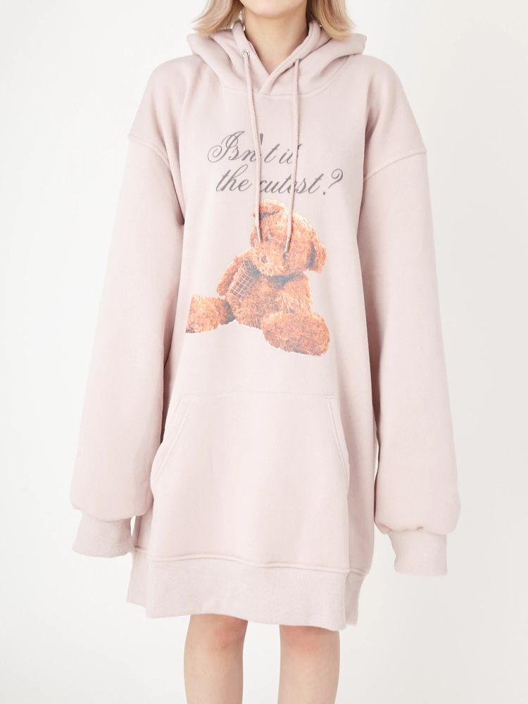 Ank Rouge おリボンbigパーカー ピンク アンクルージュ Ank Rouge アンクルージュ おリボンBigパーカー ピンク パーカ|公式