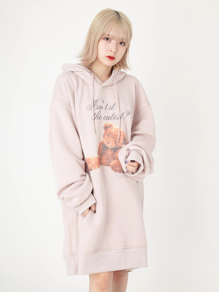 テディベアプリントBigパーカー - Ank Rouge(アンクルージュ)のパーカ