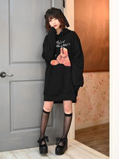 テディベアプリントBigパーカー