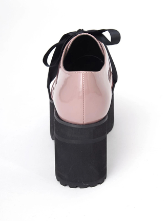 Ank Rougeアンクルージュクラウンリボンシューズ 厚底レース量産型