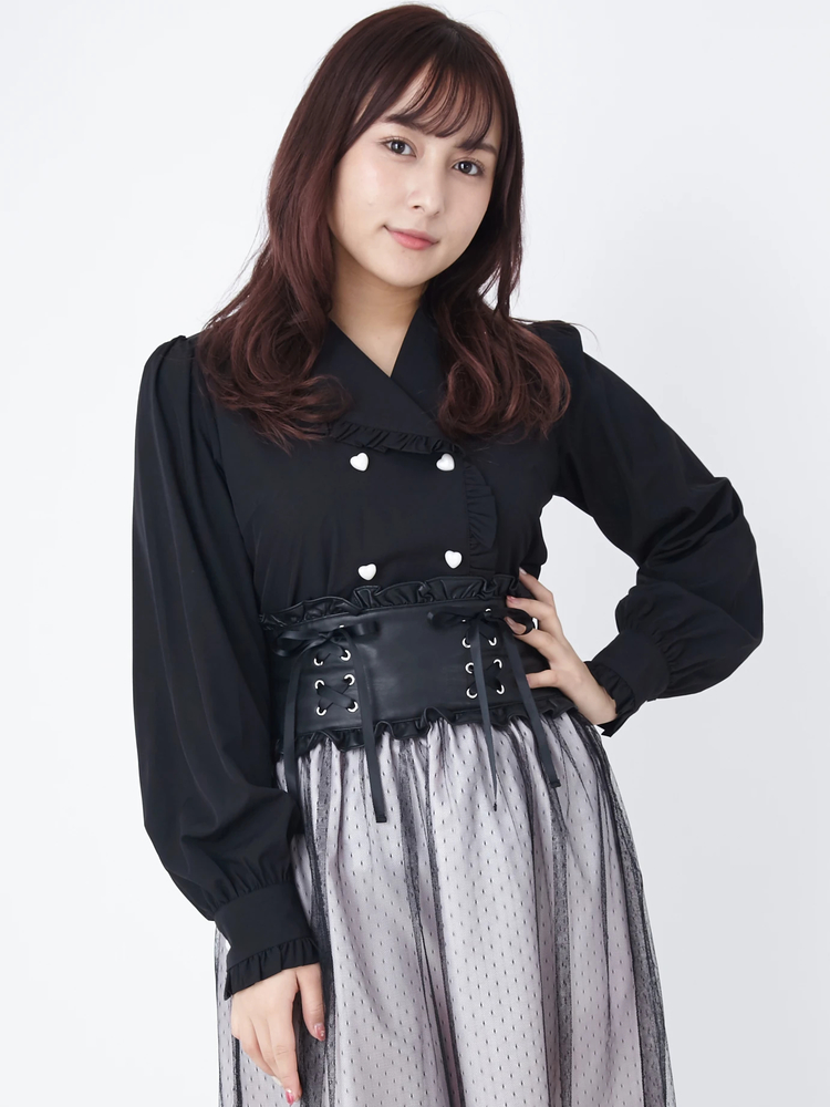 現行品【新品】chesty 定価2万 ローズシャツブラウス yori アンミヌ 現行品【新品】chesty 定価2万 ローズシャツブラウス yori アンミヌ