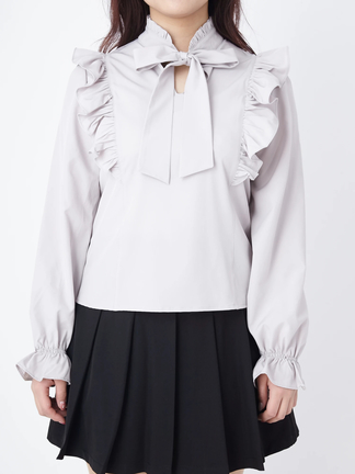 合馬公式アカウント1様 Yves Saint Laurent ブラウス ボウタイ 中古・古着通販】Saint Laurent Paris (サンローランパリ