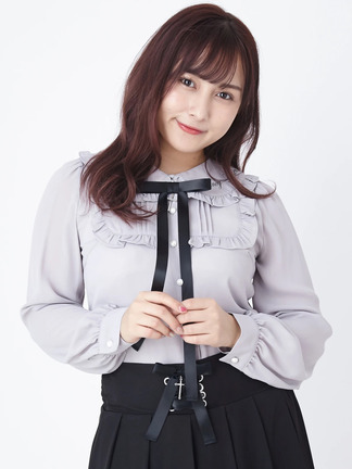 メッセージロゴブラウス - Ank Rouge(アンクルージュ)のシャツ