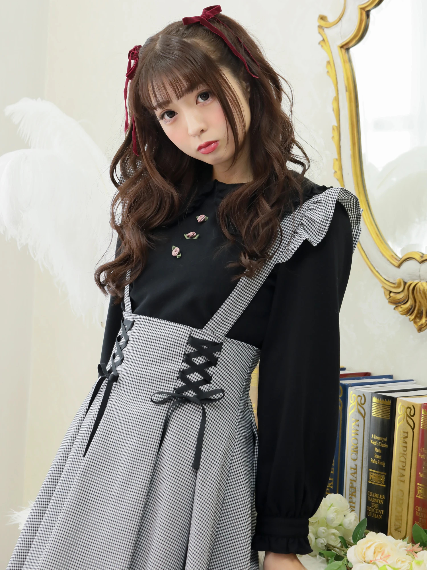 PetitRoseフリル衿トップス - Ank Rouge(アンクルージュ)のTシャツ