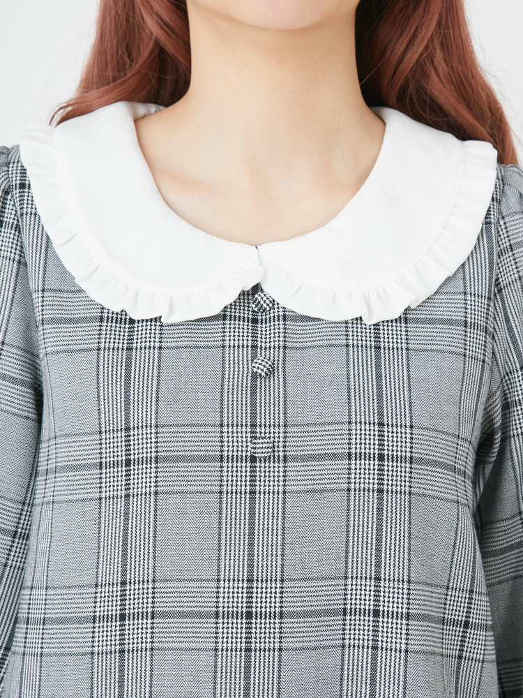 Aラインワンピース ハート柄 刺繍[品番：JSFW0010646]｜JS