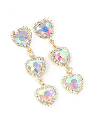 【4℃】ハート3連ピアス ハート3連ピアス（ピアス） | Grandedge（エスペランサ