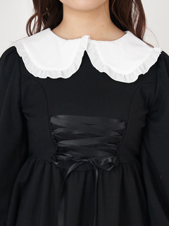 メッセージ刺繍スピンドルカットワンピース
