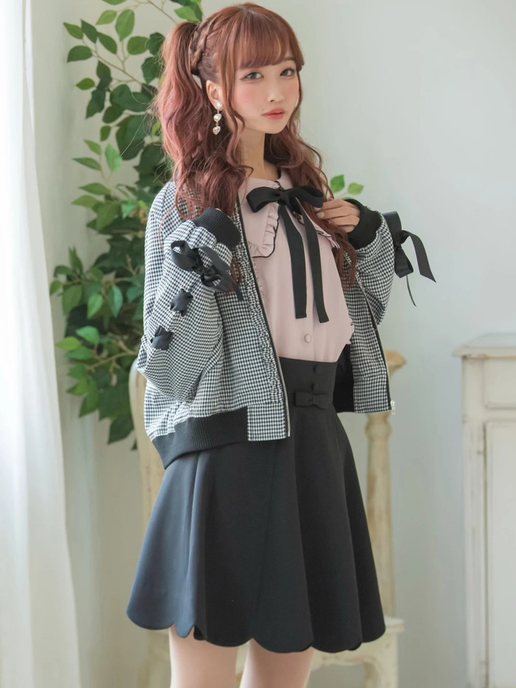 裾スカラップフレアSK - Ank Rouge(アンクルージュ)のスカート 