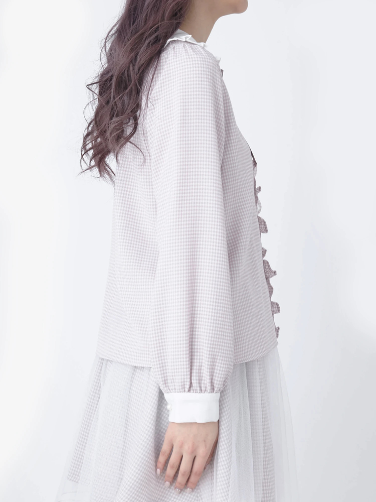 yum フリルハーネス　ホワイト Multi-layered 2way フリルハーネス（サスペンダー）｜Ezick