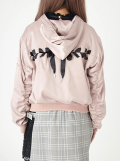 BACKスピンドルフード付きブルゾン