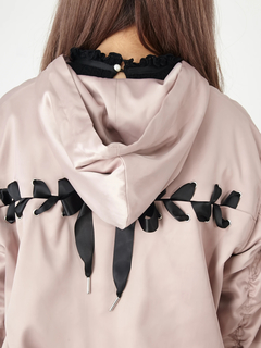 BACKスピンドルフード付きブルゾン