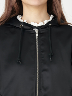 BACKスピンドルフード付きブルゾン