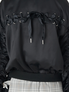 BACKスピンドルフード付きブルゾン