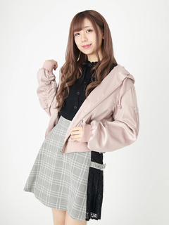 BACKスピンドルフード付きブルゾン