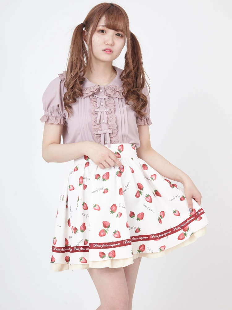 Fancystrawberryフレアギャザーsk Ank Rouge アンクルージュ のスカート ファッション通販 Ailand アイランド