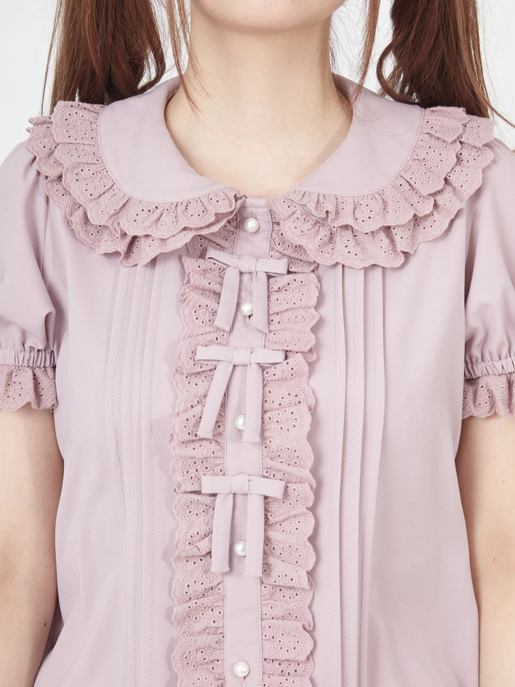 Angelic Pretty - アソートリボンブラウス　ラベンダー Serenade Blouse by Angelic Pretty