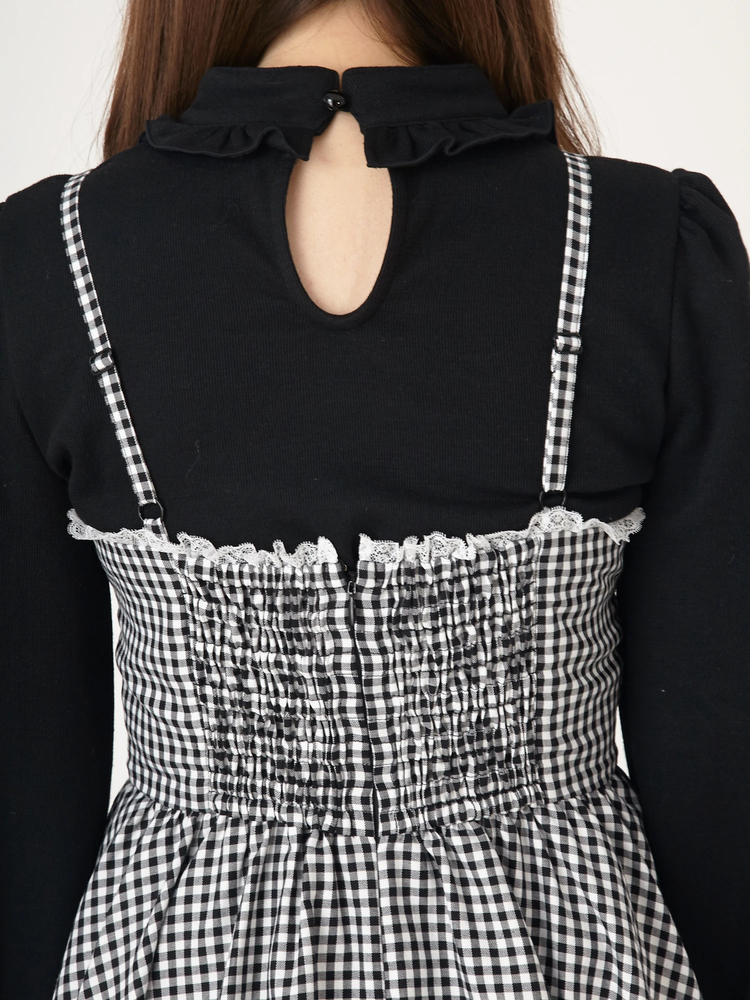 ギンガムスピンドルキャミOP - Ank Rouge(アンクルージュ)のワンピース