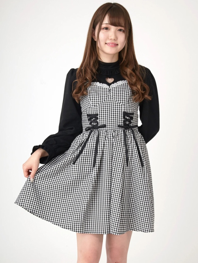 ギンガムスピンドルキャミOP - Ank Rouge(アンクルージュ)のワンピース  