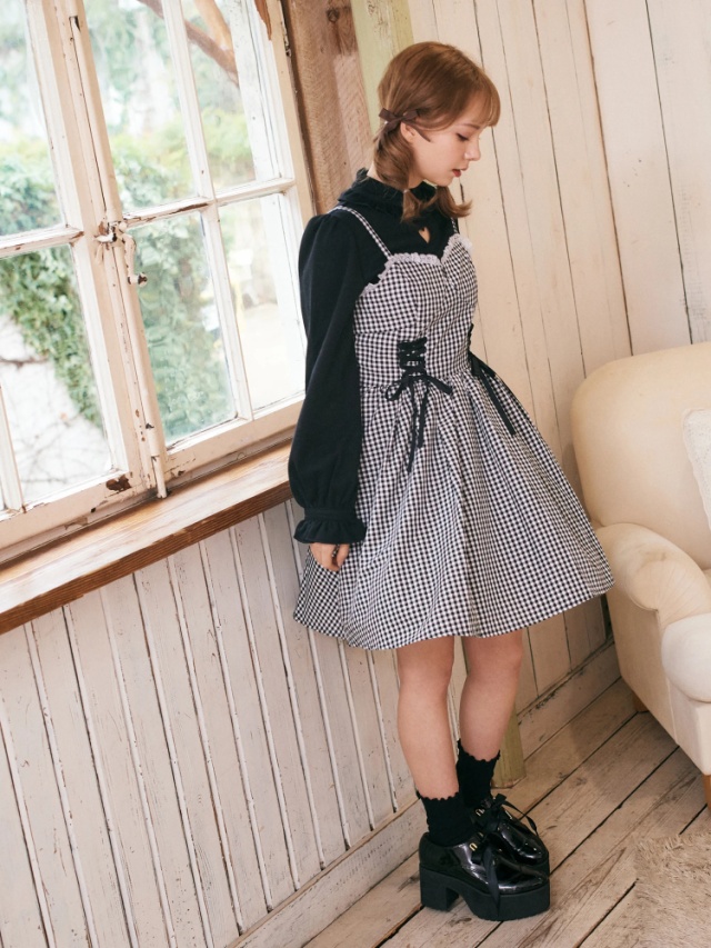 ギンガムスピンドルキャミOP - Ank Rouge(アンクルージュ)のワンピース  