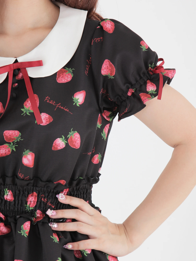 ※即完売新品★Ank Rouge FancyStrawberryシャーリングOP FancyStrawberryシャーリングOP - Ank Rouge(アンクルージュ)の