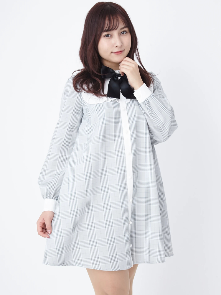 リボンAラインワンピース - Ank Rouge(アンクルージュ)のワンピース