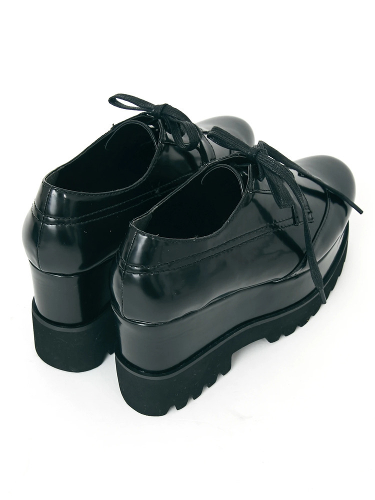 レースアップ厚底シューズ - Ank Rouge(アンクルージュ)のシューズ