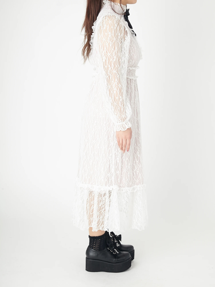 Vintageレースワンピース - Ank Rouge(アンクルージュ)のマキシワンピ