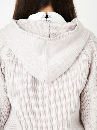 ケーブルニットパーカー - Ank Rouge(アンクルージュ)のパーカ