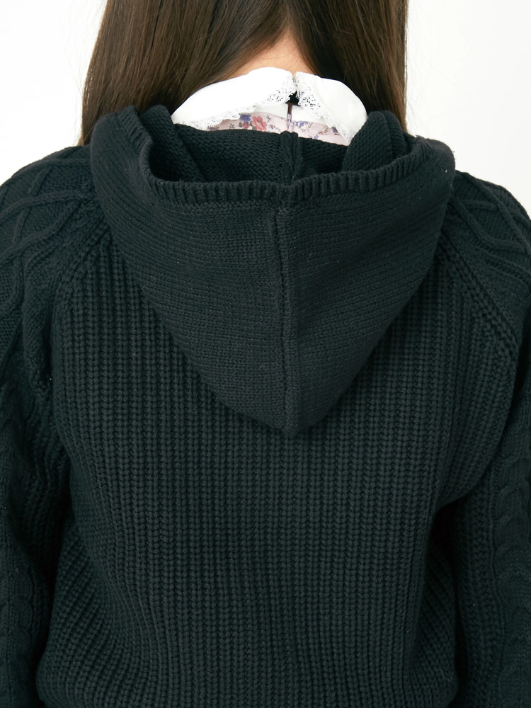 ケーブルニットパーカー - Ank Rouge(アンクルージュ)のパーカ