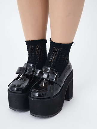 クロスチャーム厚底ローファー - Ank Rouge(アンクルージュ)の