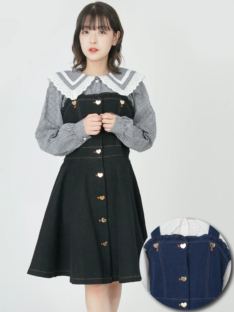 アメリカンデニム　星条旗Bear ジャンスカワンピース見本 アメリカンデニム 星条旗Bear ジャンスカワンピース見本 - メルカリ