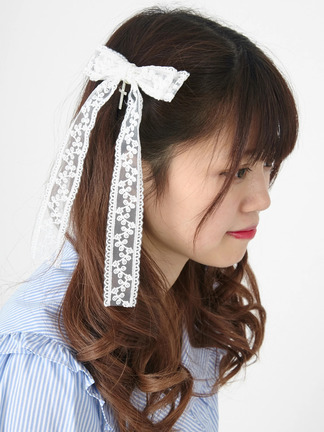 レースリボンバレッタセット - Ank Rouge(アンクルージュ)のヘッド